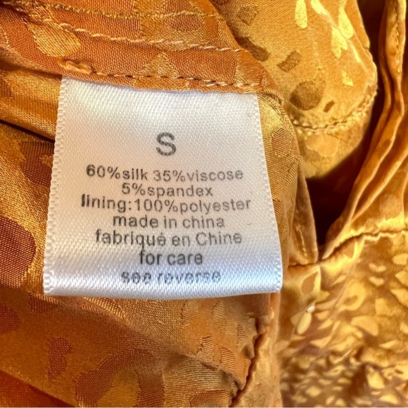 Ronny Kobo Kaira Silk Jacquard Leopard Dress Size Small - Picture 9 of 16